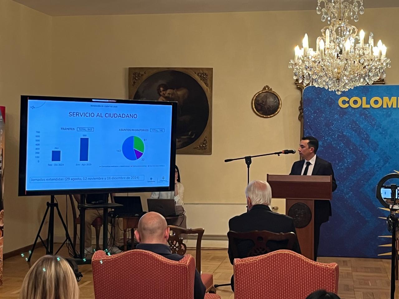 Jornada de Rendición de Cuentas 2025 de la Embajada de Colombia en Rusia y su sección consular