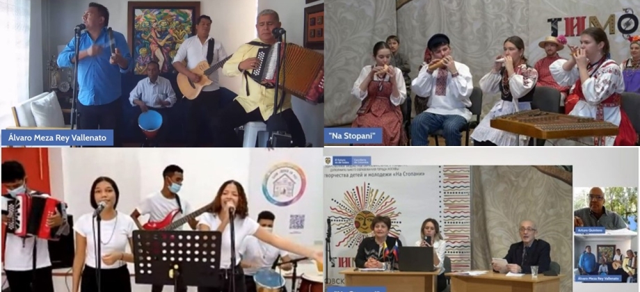 La Temporada Colombia – Rusia se inauguró con un evento de intercambio cultural entre los conjuntos de música 