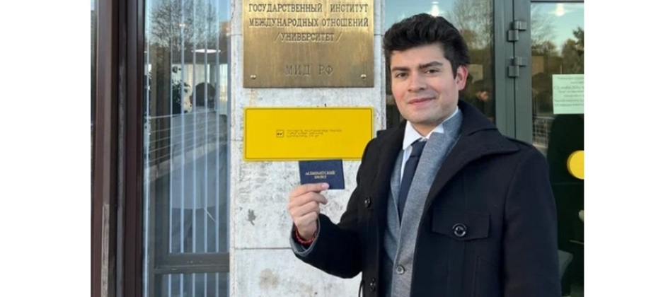 El colombiano Mateo Rojas Samper es el primer latinoamericano en estudiar un Doctorado en el Instituto Estatal de Relaciones Internacionales de Moscú tras Ganar Olimpiada Internacional