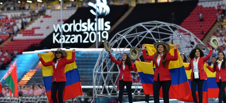 La Embajada en Rusia destaca la participación de la delegación colombiana del Servicio Nacional de Aprendizaje (SENA) en la 45ª edición de WorldSkills - 2019, en Kazán (Rusia)