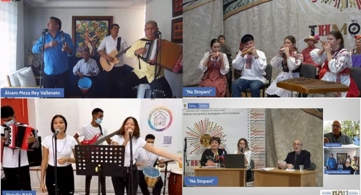 La Temporada Colombia – Rusia se inauguró con un evento de intercambio cultural entre los conjuntos de música 