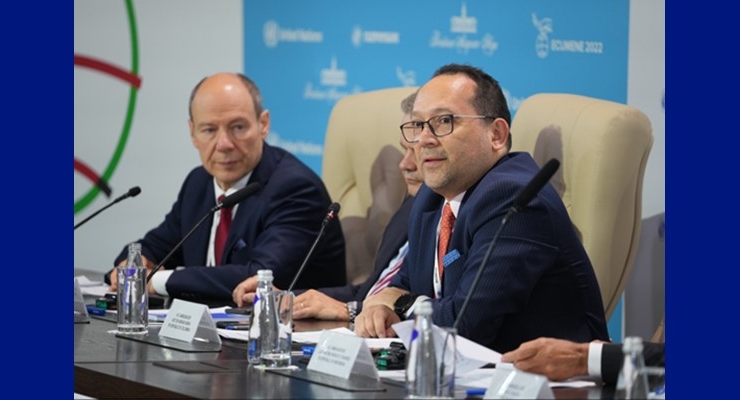 Embajador de Colombia en Rusia participó en Ecumene 2022
